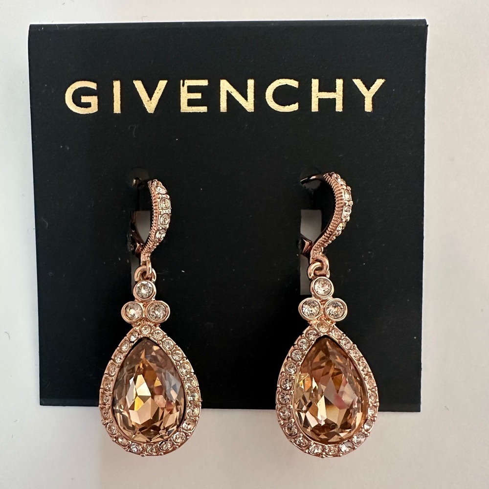 GIVENCHY drop earrings.